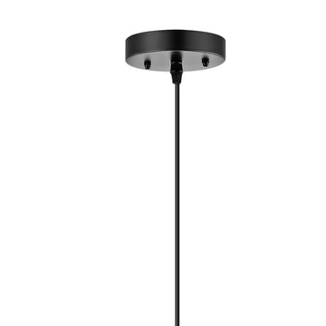 Luna 15.75" Bohemian Modern Woven Rattan/Iron LED Pendant